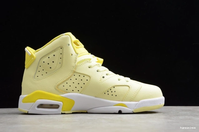 HYPE Air 6 Jordan Dynamic Yellow 543390-800 Retro Floral (GS) 0716